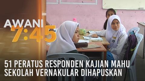 51 peratus responden kajian mahu sekolah vernakular dihapuskan